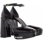Reduzierte Schwarze MOSCHINO Love Moschino High Heels & Stiletto-Pumps aus Leder für Damen Größe 39 