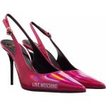 Reduzierte Pinke MOSCHINO Love Moschino High Heels & Stiletto-Pumps aus Leder für Damen Größe 41 