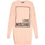 Reduzierte Pinke MOSCHINO Love Moschino Mini Sweatkleider aus Baumwollmischung für Damen Größe XS 