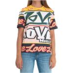 Reduzierte Gelbe Oversize MOSCHINO Love Moschino T-Shirts aus Baumwolle für Damen Größe XS 