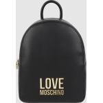 Schwarze MOSCHINO Love Moschino Damenrucksäcke aus Leder 