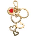 Goldene MOSCHINO Love Moschino Schlüsselanhänger & Taschenanhänger aus Leder für Damen 
