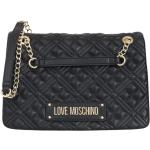 Reduzierte Schwarze Gesteppte MOSCHINO Love Moschino Damenschultertaschen & Damenshoulderbags mit Reißverschluss aus PU mit Kettenhenkel 