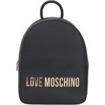 Reduzierte Schwarze MOSCHINO Love Moschino Damenrucksäcke mit Reißverschluss aus PU maxi / XXL 