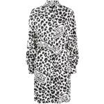 Reduzierte Schwarze Animal-Print MOSCHINO Love Moschino Shirtkleider für Damen Größe XL 