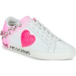Reduzierte Rosa MOSCHINO Love Moschino Low Sneaker aus Leder für Damen Größe 39 