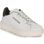 Reduzierte Weiße MOSCHINO Love Moschino Low Sneaker für Damen Größe 39 mit Absatzhöhe bis 3cm 