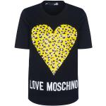 Reduzierte Schwarze Kurzärmelige MOSCHINO Love Moschino T-Shirts aus Baumwolle für Damen Größe S 