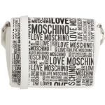 Weiße MOSCHINO Love Moschino Umhängetaschen aus PU mit Innentaschen für Damen klein 
