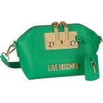 Grüne MOSCHINO Love Moschino Umhängetaschen mit Reißverschluss aus Kunstleder für Damen 