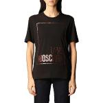 Schwarze MOSCHINO Love Moschino T-Shirts aus Jersey für Damen Größe L 