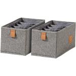 Reduzierte Graue Boxen & Aufbewahrungsboxen mit Schublade 2-teilig 