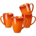 Reduzierte Orange Große Kaffeetassen 550 ml 4-teilig 