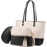 Reduzierte Schwarze Elegante Handtaschen Sets mit Reißverschluss für Damen klein 