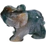 Asiatische 30 cm Elefanten Figuren aus Kristall 