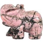 Rosa Asiatische 30 cm Elefanten Figuren aus Kristall 