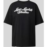 Low Lights Studios T-Shirt mit Label-Stitching Modell 'SHUTTER' (L Black)