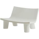 Gartensofa 2-Sitzer Low Lita Love plastikmaterial weiß - Slide - Weiß