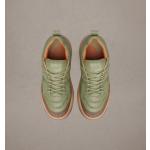 Olivgrüne Ami Paris Nachhaltige Low Sneaker aus Nappaleder für Herren Größe 42 
