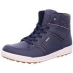Marineblaue Lowa Gore Tex Outdoor Schuhe mit Tiermotiv mit Reißverschluss aus Leder Leicht für Herren Größe 43,5 für den für den Winter 