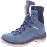Blaue Lowa Calceta GTX Gore Tex Trekkingschuhe & Trekkingstiefel aus Veloursleder für Damen Größe 41 für den für den Winter 