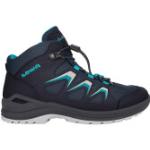 Marineblaue Lowa Innox GTX Gore Tex Outdoor Schuhe aus Textil wasserdicht für Kinder Größe 33 