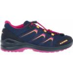 Marineblaue Lowa Maddox Gore Tex Outdoor Schuhe ohne Verschluss aus Textil leicht für Kinder Größe 27 