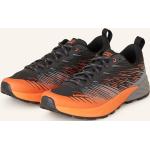 Anthrazitfarbene Lowa Amplux Trailrunning Schuhe aus Textil für Herren Größe 44 