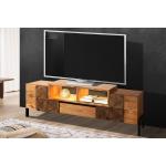 Hellbraune Moderne SAM TV Schränke & Fernsehschränke aus Massivholz mit Schublade Breite 150-200cm, Höhe 150-200cm, Tiefe 0-50cm 