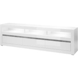 Lowboard Carat - weiß - 217 cm - 63 cm - 42 cm - Tische > HiFi & TV-Tische