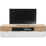 Braune Skandinavische Topdesign TV-Lowboards & Fernsehtische matt aus MDF mit Schublade Breite 150-200cm, Höhe 0-50cm, Tiefe 0-50cm 