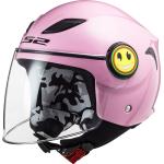 LS2 Helmets Kinder Jethelm Funny Solid OF602, pink Größe: M
