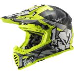 LS2 MX437 Fast Mini Evo Crusher Kinder Motocross Helm, schwarz-gelb, Größe S