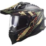 LS2 MX701 Explorer C Extend Carbon Motocross Helm, schwarz-grün, Größe XS