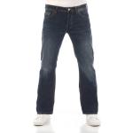 Blaue Unifarbene LTB Tinman Straight Leg Jeans mit Knopf für Herren Weite 29 