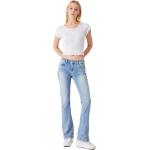 Hellblaue Bestickte LTB Valerie Jeans mit Stickerei aus Denim für Damen Größe XS Weite 29 