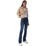 Dunkelblaue LTB Slim Fit Jeans aus Leder für Damen Größe XS Weite 28 