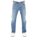 Blaue LTB Straight Leg Jeans mit Reißverschluss aus Baumwolle für Herren Weite 38 