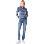 Hellblaue LTB Aspen Straight Leg Jeans aus Denim für Damen Größe XS Weite 30 