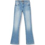 Blaue LTB Bootcut Jeans mit Reißverschluss aus Baumwollmischung für Damen Weite 31 