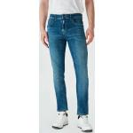 Reduzierte Blaue Unifarbene LTB Slim Fit Jeans mit Reißverschluss aus Baumwolle für Herren Weite 29, Länge 32 