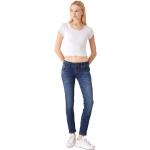 Dunkelblaue LTB Molly Slim Fit Jeans aus Leder für Damen Größe XS Weite 30 