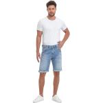 Blaue LTB Jeans-Bermudas mit Reißverschluss aus Baumwolle für Herren für den für den Sommer 
