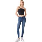 Blaue LTB Skinny Jeans aus Denim für Damen Größe XXL Weite 26 