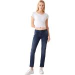 Dunkelblaue LTB Molly Slim Fit Jeans aus Denim für Damen Größe M Weite 24 