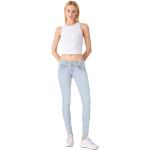 Blaue LTB Skinny Jeans mit Reißverschluss aus Baumwolle für Damen Weite 32 
