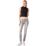 Graue LTB Molly Slim Fit Jeans mit Reißverschluss aus Baumwolle für Damen Größe XS Weite 29 