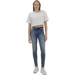 Reduzierte Blaue Unifarbene Super Skinny LTB Skinny Jeans mit Nieten aus Kunstfaser für Damen Größe XS Weite 29 
