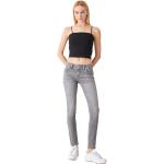 Hellgraue LTB Molly Slim Fit Jeans aus Denim für Damen Größe M Weite 25 