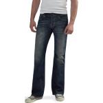 Blaue Sportliche Bootcut Jeans aus Baumwolle für Herren Größe L Weite 33 
